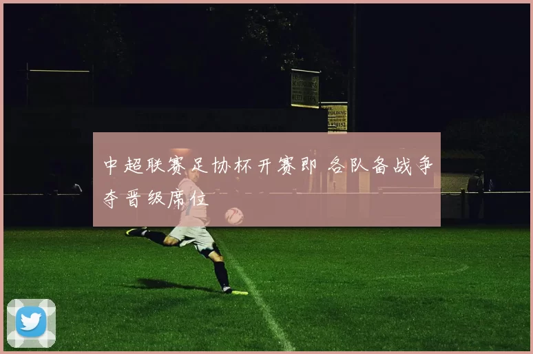 中超联赛足协杯开赛即 各队备战争夺晋级席位